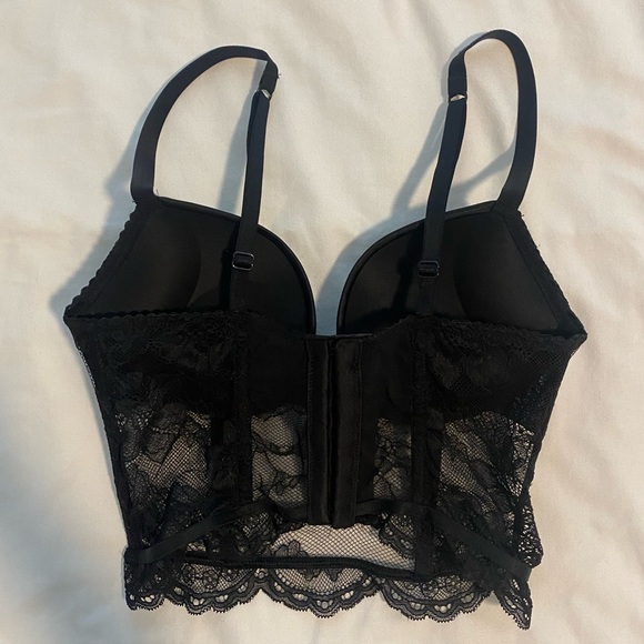 Victoria’s Secret Lace Corset Top with Push-up Bra, Size 32B - Picture 2 of 2